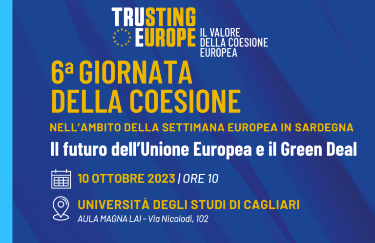 Immagine Copertina - CAGLIARI | 6° Giornata della Coesione: Il futuro dell’Unione Europea e il Green Deal